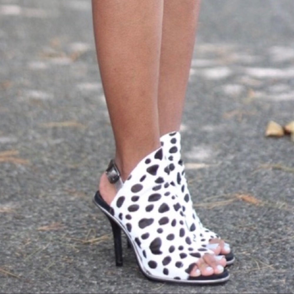 CLEARANCE Kelsi Dagger Cameo Black White Calf Hair